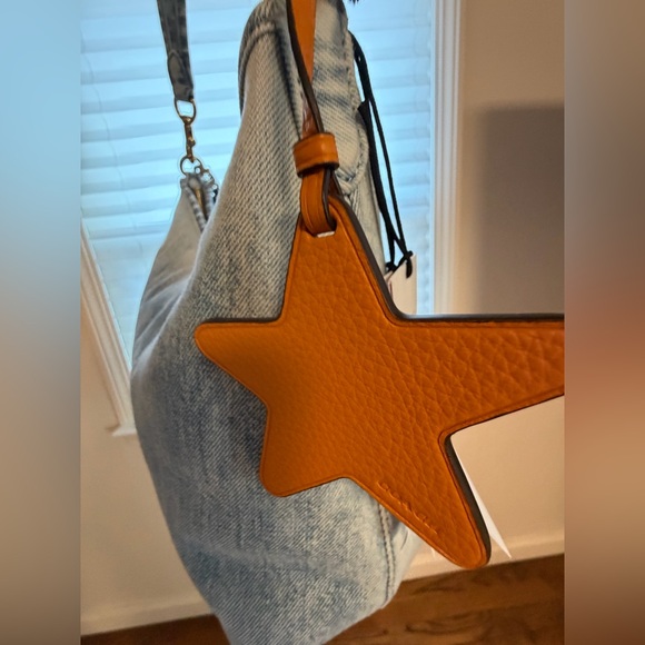 Laurel Shoulder Bag In Loved Denim With Charms - Picture 9 of 11